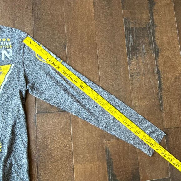 America fighter by Affliction mens burnout graphic t shirt size large gray yello - Picture 7 of 10